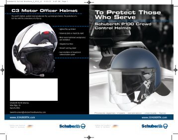 C3 Motor Officer Helmet - Schuberth North America