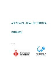 AGENDA 21 LOCAL DE TORTOSA DIAGNOSI - tortosa.es