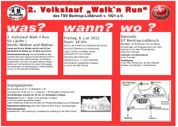 Flyer Volkslauf 2012QXD - TSV Bentrup-Lossbruch