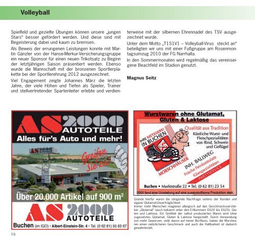 Gesamtausgabe des Sportfreundes 2013 als pdf Ã¶ffnen - TSV 1863 ...