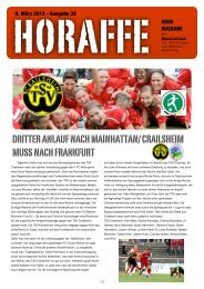 DRITTER ANLAUF NACH MAINHATTAN ... - TSV Crailsheim