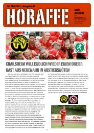 crailsheim will endlich wieder einen dreier gast ... - TSV Crailsheim