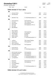 Gickellauf 2011 - TSV Engenhahn 1977 eV