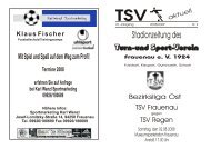 Stadionzeitung zum Spiel am 02.08.2008 ... - TSV Frauenau