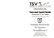 Stadionzeitung zum Spiel am 02.04.2011 - TSV Frauenau