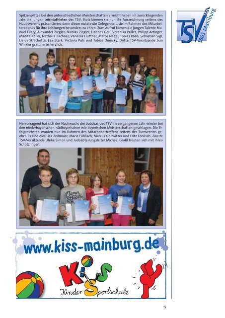 TSV-Nachrichten 1/2014 - TSV Mainburg