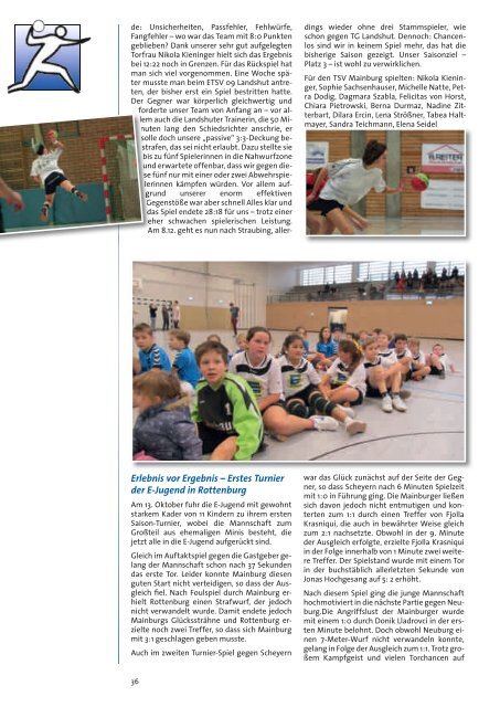 TSV-Nachrichten 1/2014 - TSV Mainburg