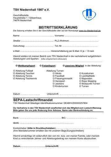 Beitrittserklärung 2013.pdf - TSV-Niedernhall