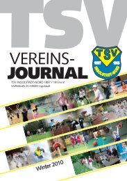 VEREINS- JOURNAL - TSV Ingolstadt-Nord