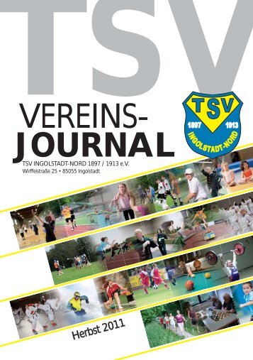 VEREINS- JOURNAL - TSV Ingolstadt-Nord