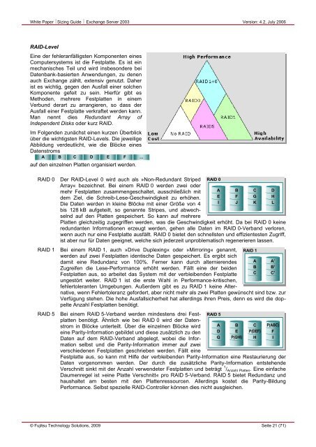 Sizing Guide Exchange Server 2003 - Fujitsu