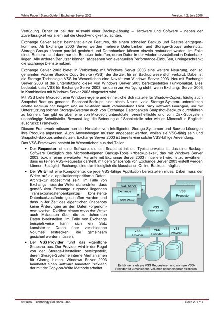 Sizing Guide Exchange Server 2003 - Fujitsu