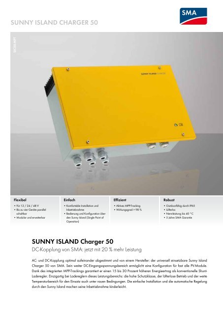 Sunny ISLAND Charger 50 - Photovoltaik4all.de
