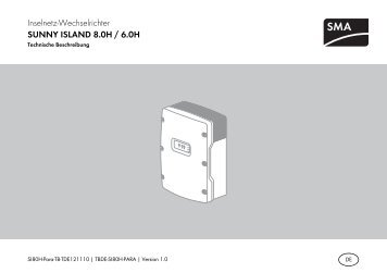 Technische Beschreibung - SMA Solar Technology AG