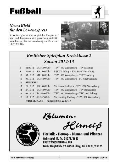 TSV-Spiegel 2012_3 - beim TSV Wasserburg