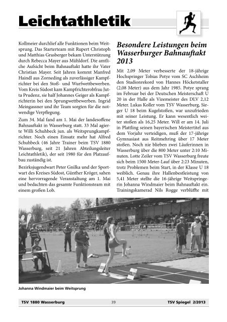 TSV-Spiegel 2013_2 - beim TSV Wasserburg