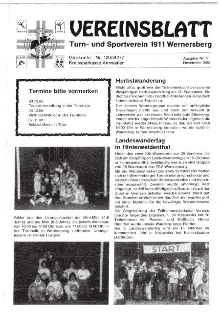 5. Ausgabe 1988 - TSV Wernersberg