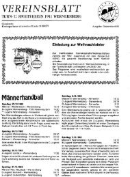 VEREINSBLATT - TSV Wernersberg