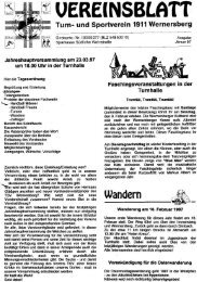 1. Ausgabe 1997 - TSV Wernersberg