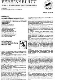 1. Ausgabe 1984 - TSV Wernersberg