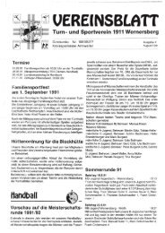 4. Ausgabe 1991 - TSV Wernersberg