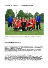 D-Jugend gegen Uttenreuth R - Liga - beim TSV Ebermannstadt
