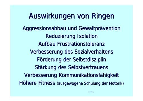 Ringen/Raufen im Schulsport - Aggressionsabbau ...