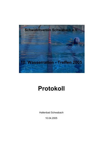 Protokoll mit Wettkampfergebnissen (PDF)