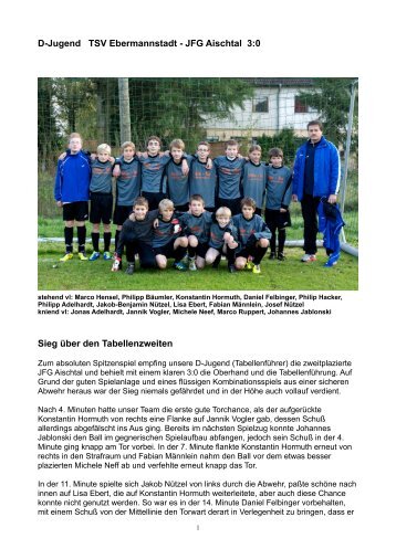 D-Jugend gg Aischtal - Liga - beim TSV Ebermannstadt