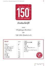 Festschrift 150 Jahre TSV 1861 Zirndorf a.V.