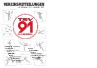 42. Jahrgang - Nr. 3 - September 2013 - TSV 1891 Kassel