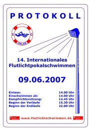 14. Internationales Flutlichtpokalschwimmen - TSV 1891 Kassel
