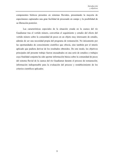 las comunidades de peces del río guadiamar y el accidente minero ...