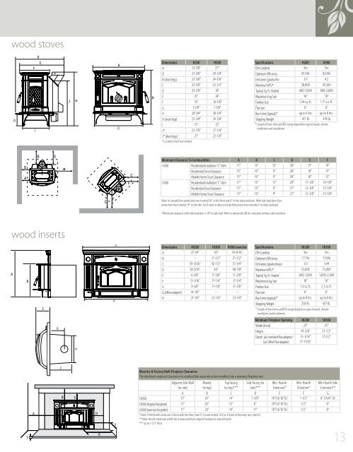 Hampton Brochure - Regency Fireplace Products