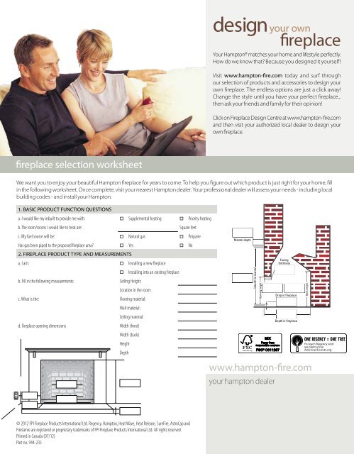 Hampton Brochure - Regency Fireplace Products