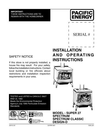 spectrum manual (pdf) - Pacific Energy