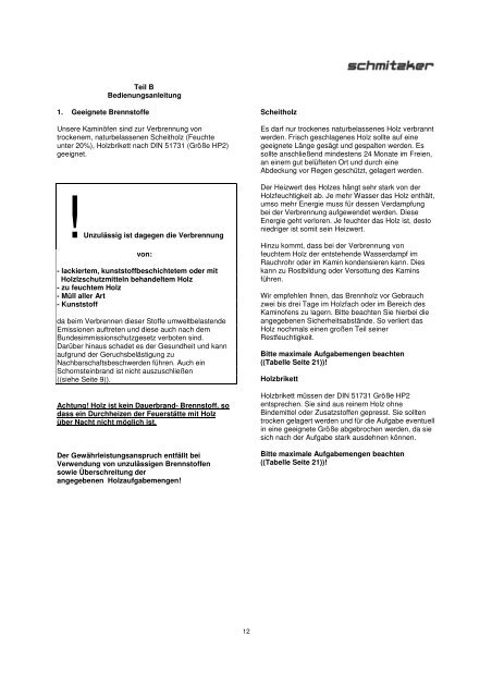 Ausführliche Informationen PDF-Format - HJS-Internethandel