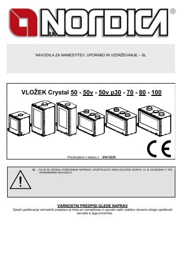 VLOÅ½EK Crystal 50 - 50v - 50v p30 - 70 - 80 - 100 - Nordica