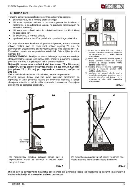 VLOÅ½EK Crystal 50 - 50v - 50v p30 - 70 - 80 - 100 - Nordica