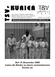 Kurier 01/2010 - TSV Lindau 1850 eV