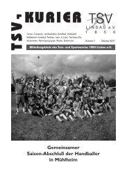 Kurier 05/2010 - TSV Lindau 1850 eV