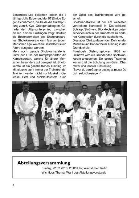 Kurier 01/2013 - TSV Lindau 1850 eV