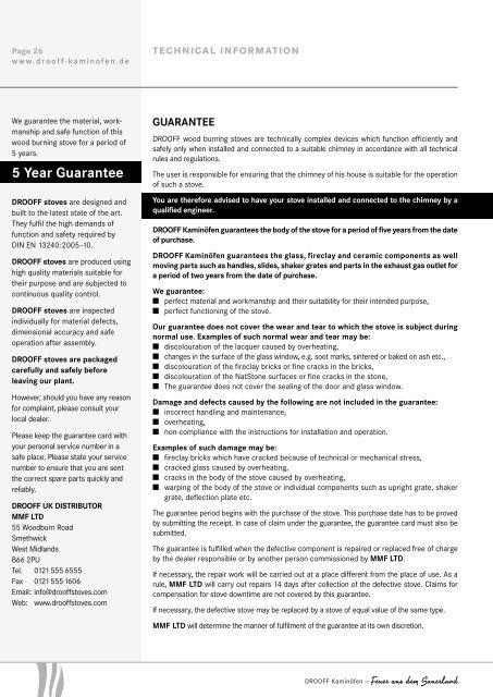 INSTRUCTIONS FOR INSTALLATION AND OPERATION elba