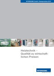 Paketpreisliste - Interdomo GmbH