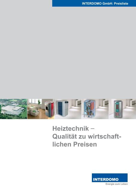 Preisliste - Interdomo GmbH