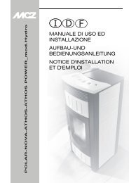 MANUALE DI USO ED INSTALLAZIONE AUFBAU-UND ... - MCZ