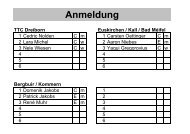 Bergbuir / Kommern - Tischtennis - Kreis - Euskirchen