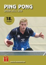 PING PONG - TSV Neuenstein Tischtennisabteilung