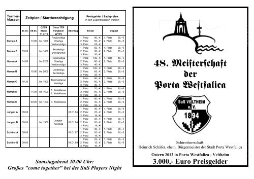 48. Meisterschaft der Porta Westfalica