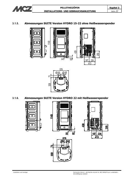 BETRIEBS- UND INSTALLATIONS-HANDBUCH - MCZ